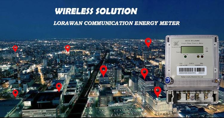 single phase wall-mounted LoRaWAN electric meter Wireless solution -1